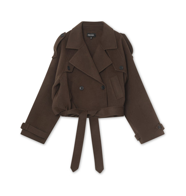 JOHN WOOL JACKET BROWN