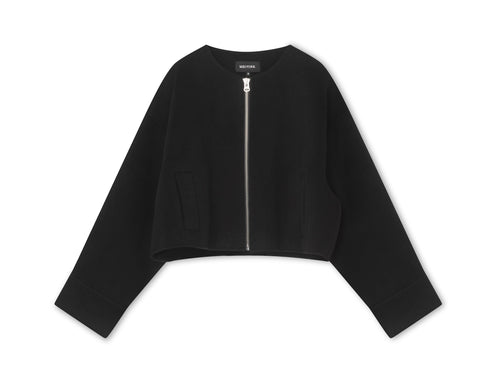 KARLA WOOL JACKET - BLACK
