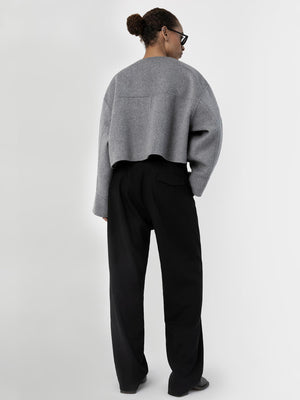 KARLA WOOL JACKET - GREY