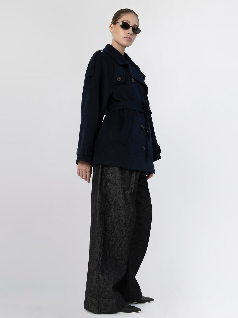 BEA WOOL JACKET - NAVY