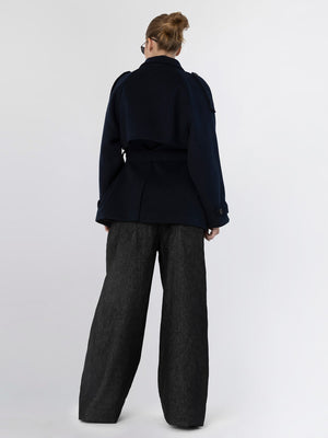 BEA WOOL JACKET - NAVY
