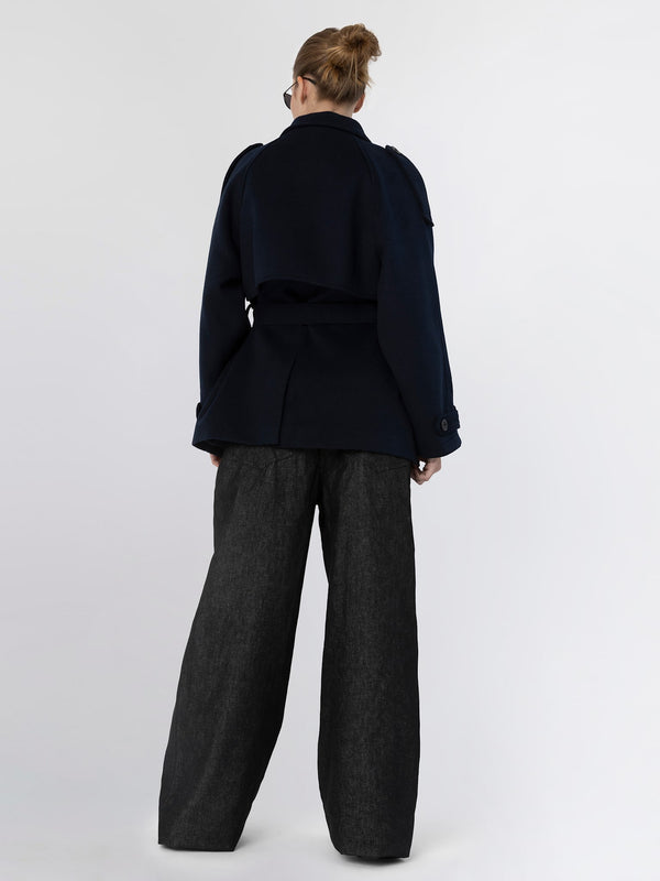 BEA WOOL JACKET - NAVY