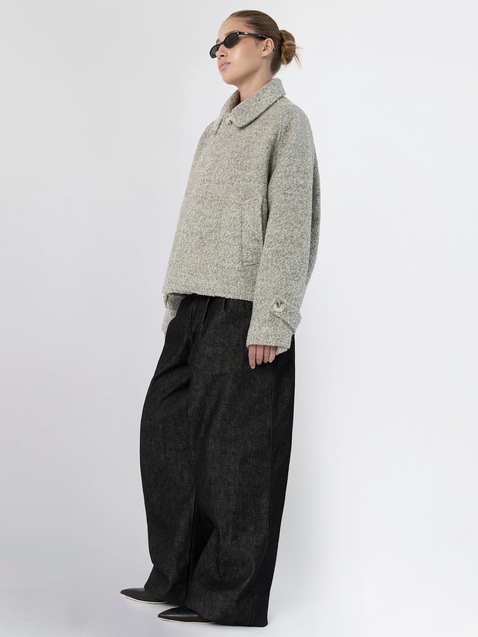 GIA BOUCLE JACKET - GREY