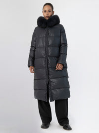 ALVA PUFFER COAT - NAVY