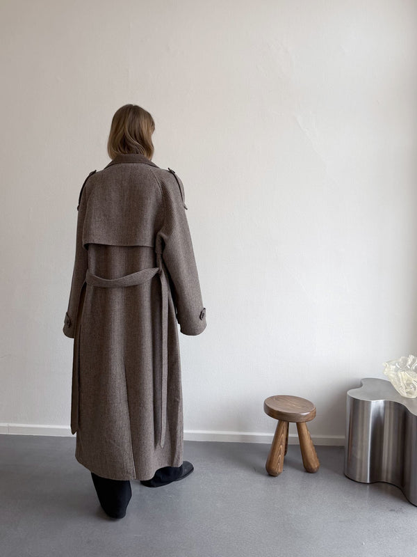 JOHN COAT CHECKED - BEIGE