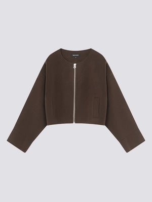 KARLA WOOL JACKET BROWN