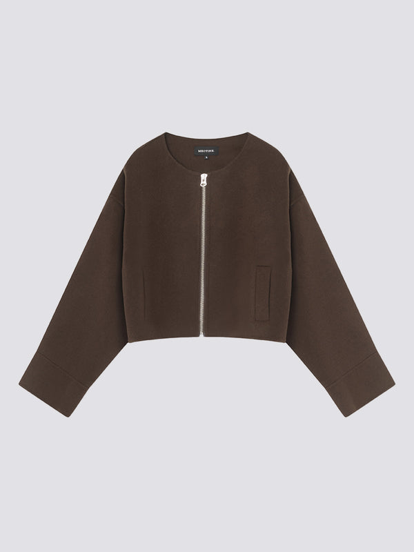 KARLA WOOL JACKET BROWN