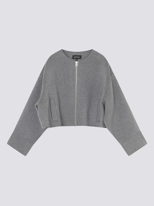 KARLA WOOL JACKET - GREY