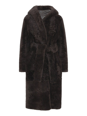 MADDIE COAT - DARK BROWN