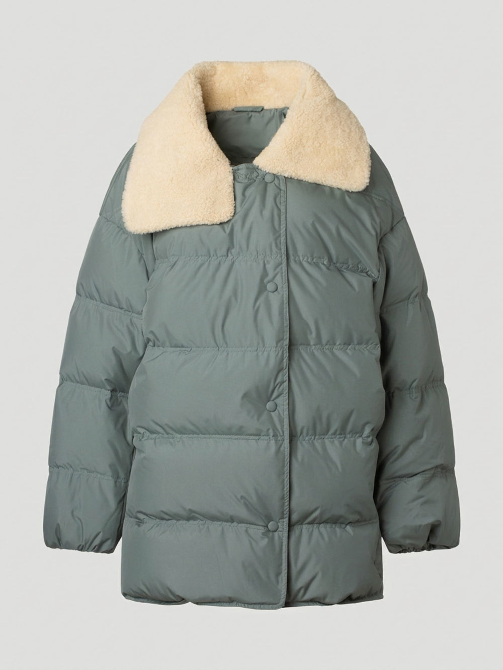 DANNY DOWN COAT - GREY/GREEN