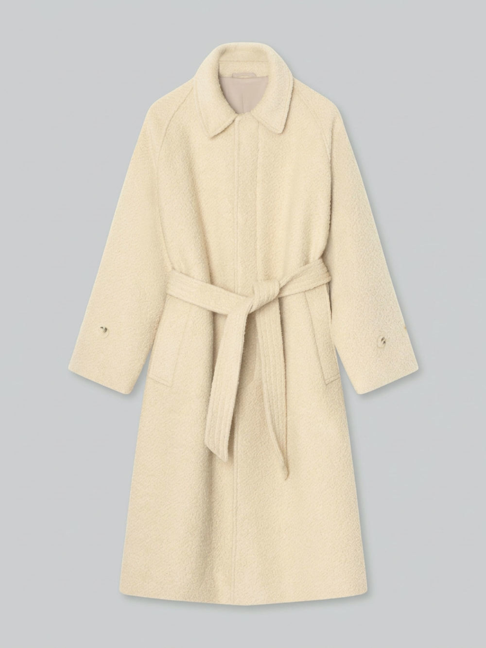 GIA BOUCLE COAT - CREME