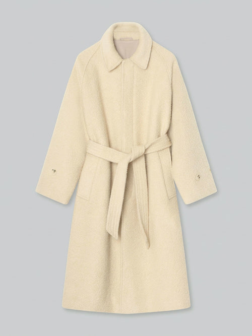 GIA BOUCLE COAT - CREME