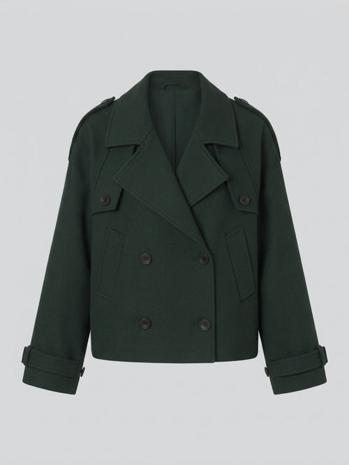 HANNI TWIL JACKET - GREEN