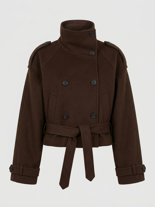 BELLO WOOL JACKET BROWN