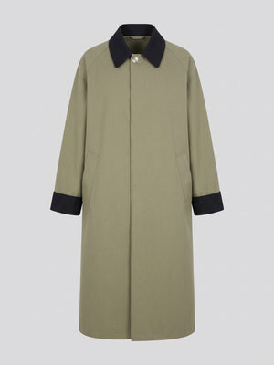 JOEL CANVAS COAT - ARMY/BLACK