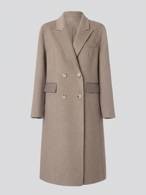 MILES WOOL COAT - BEIGE