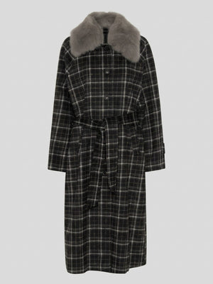 SASCHA COAT - BLACK PATTERN