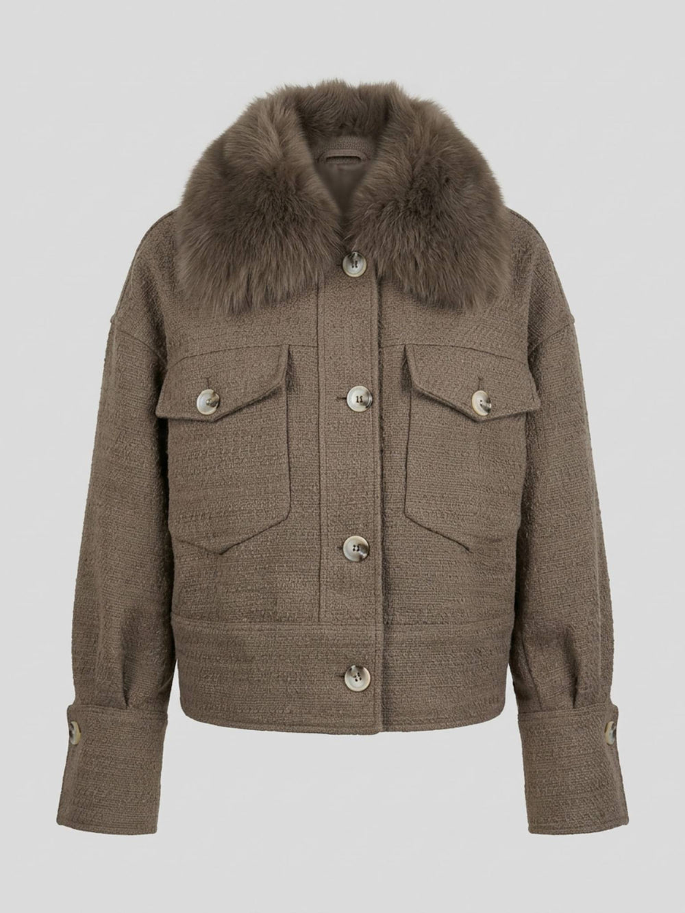 CHARLIE TWEED JACKET - ARMY