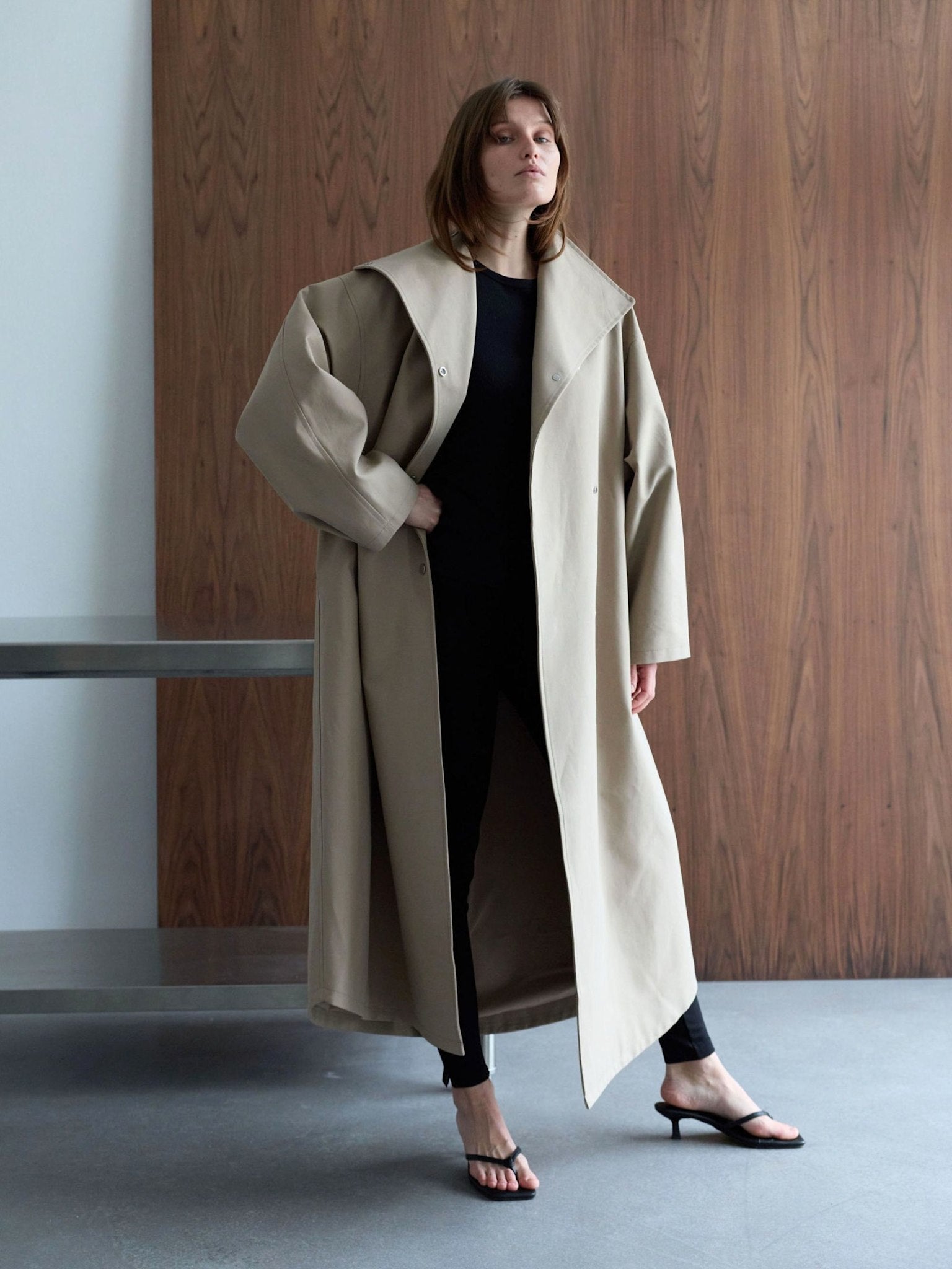 KIRA LINEN COAT - ZEBRA