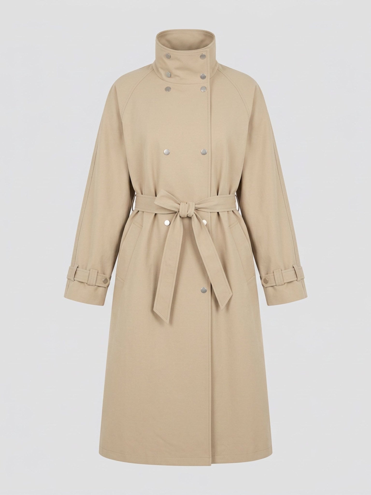 SKYLER CANVAS COAT - BEIGE