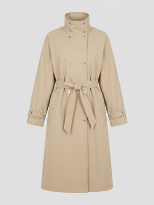 SKYLER CANVAS COAT - BEIGE