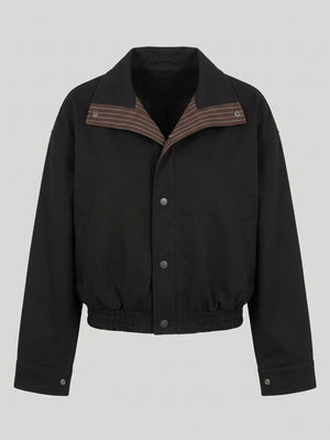 EZREN BOMBER JACKET - BLACK