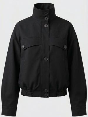 NORI BOMBER JACKET - BLACK
