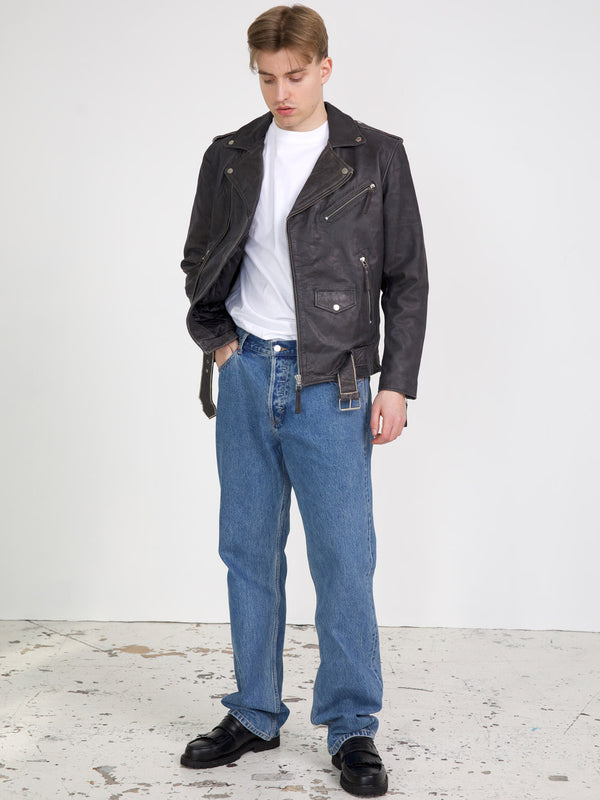 DODGE BIKER JACKET - BLACK