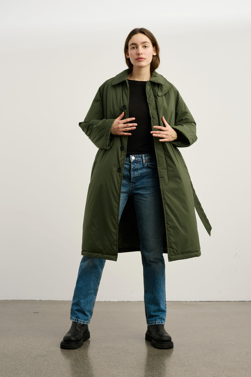 SONJA COAT - DARK GREEN