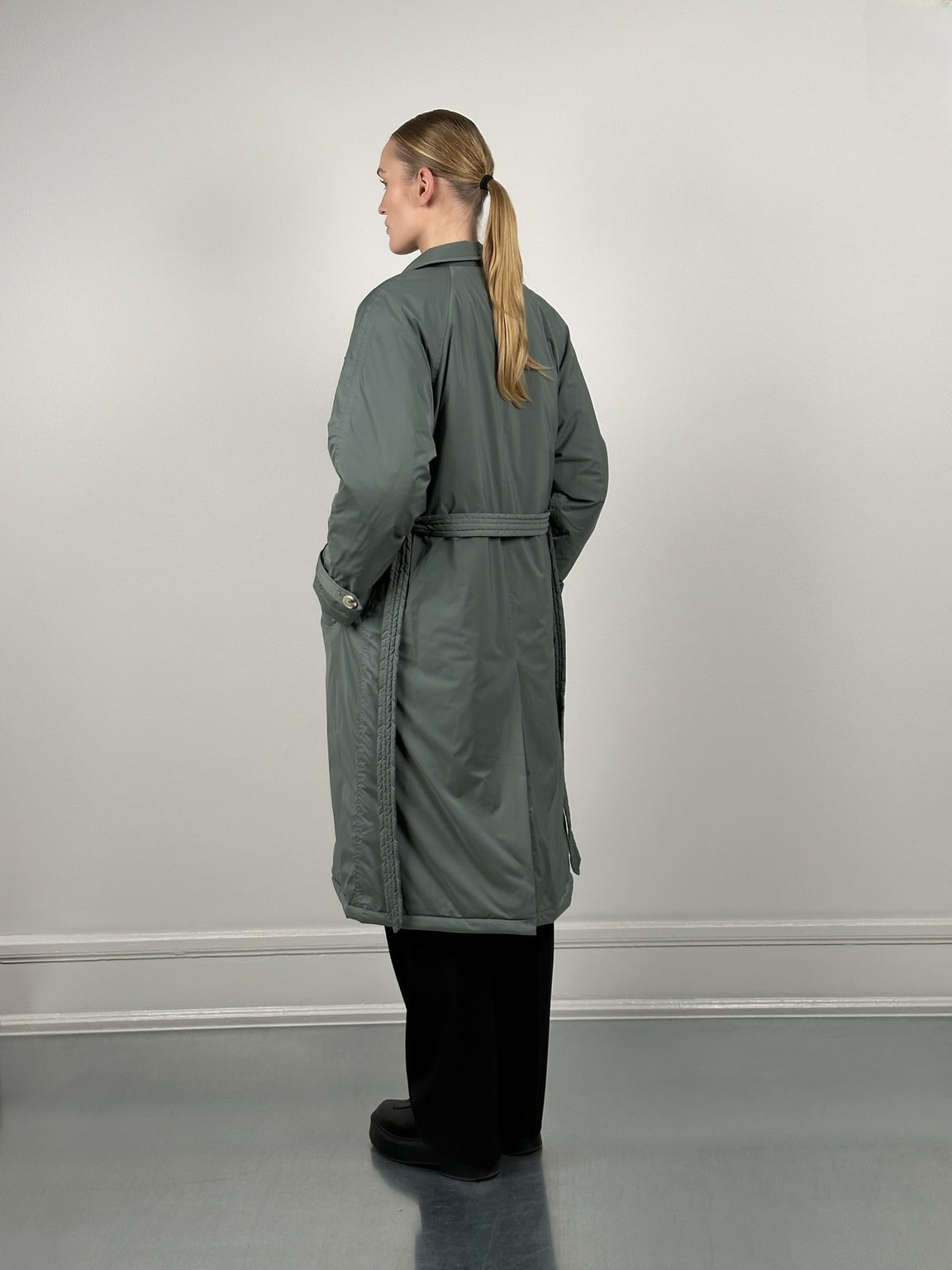 BOBBY NYLON TRENCH COAT - GREEN