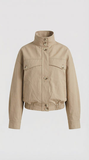 NORI BOMBER JACKET - BEIGE