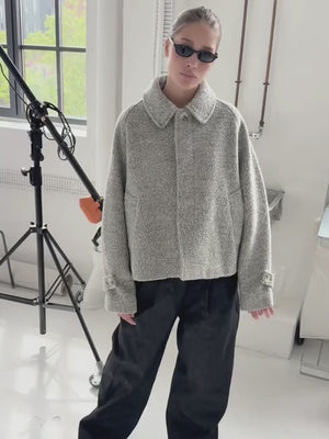 GIA BOUCLE JACKET - GREY