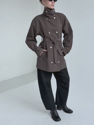SKYLER CANVAS JACKET - BROWN