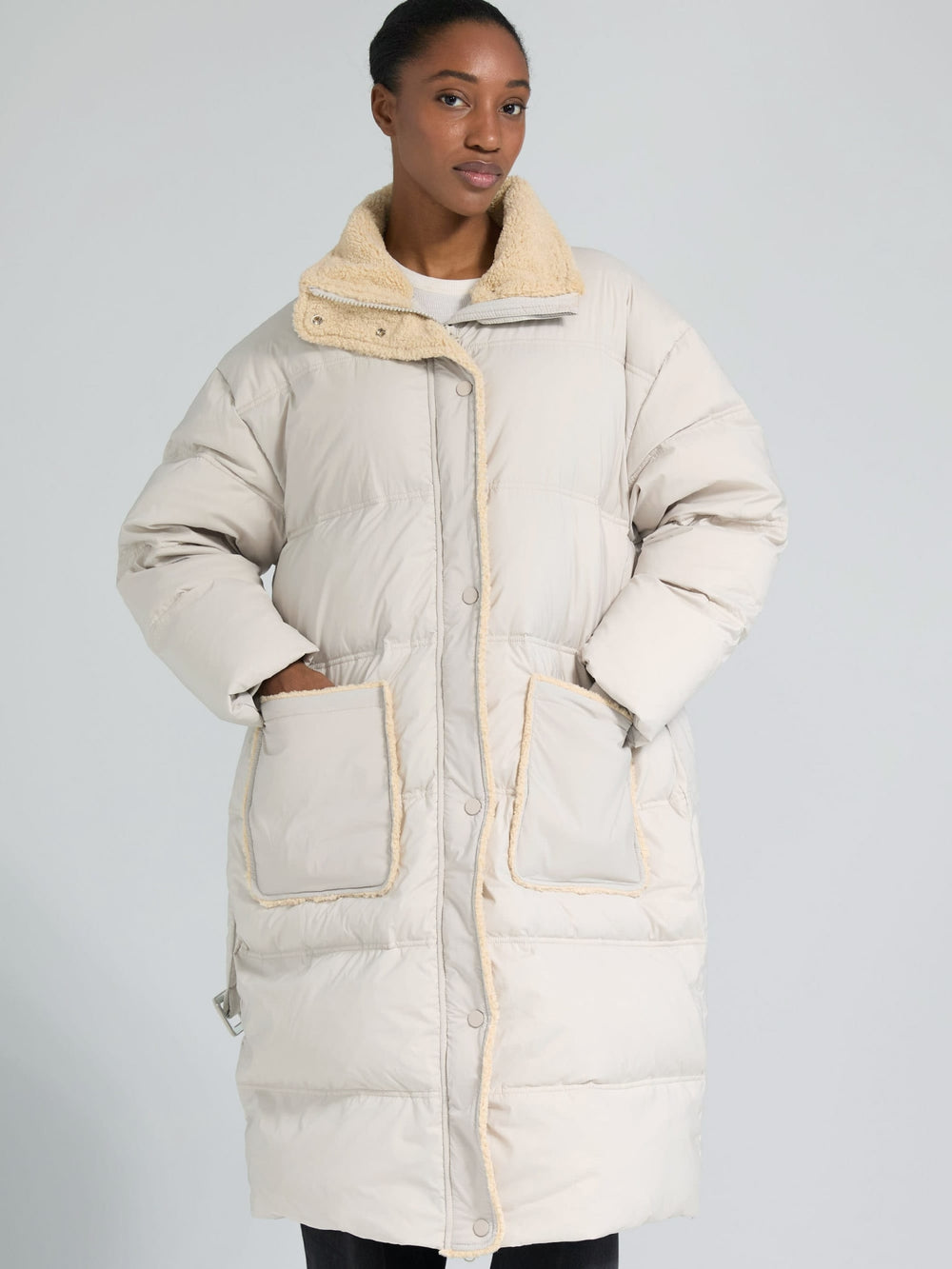 SANDIE DOWN COAT - BEIGE