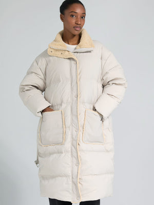 SANDIE DOWN COAT - BEIGE