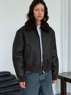 SOHO BOMBER - DARK BROWN