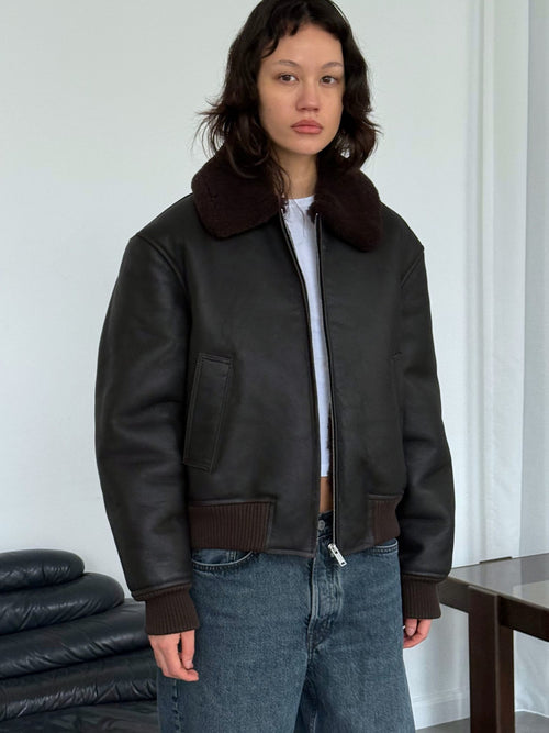 SOHO BOMBER - DARK BROWN