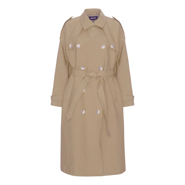 BOBBY CANVAS TRENCHCOAT - BEIGE